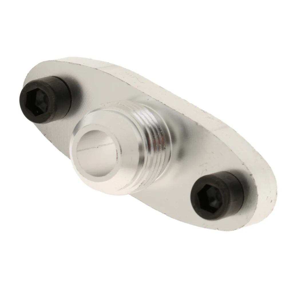 Billet Aluminum TF008  Turbo Chargers Part Oil Feed Inlet Flange Gasket Kit 10AN Fitting T3 T4