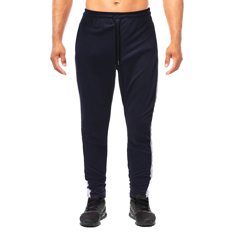 

Litthing Personality Slim Track Pants Men Elastic Waist Patchwork Hip Hop Pants Men Sweatpants Pocket Jogger Pants For Male