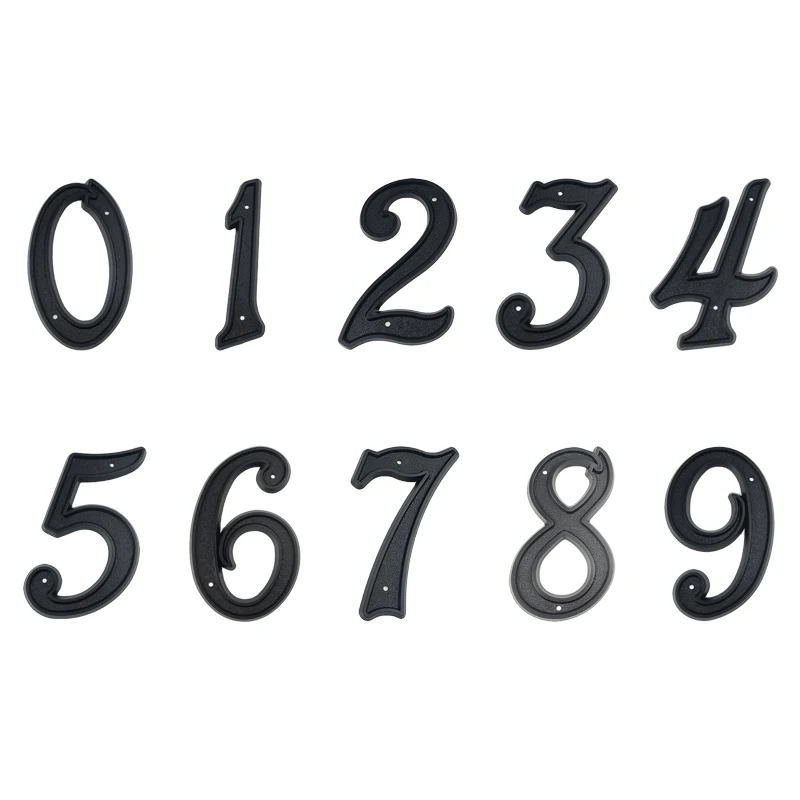Big 3D House Number Door Home Address Numbers for House Number Digital Door Outdoor Sign 139mm 5.5 Inch #2 Black ABS Plastic house number signs,door signs,house numbers,number plate