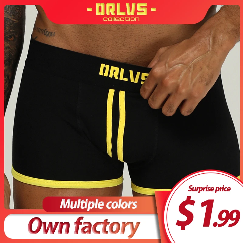 

ORLVS Brand male underwear men boxers para hombre men underpants boxer shorts ropa interior hombre mesh boxers calzoncillo