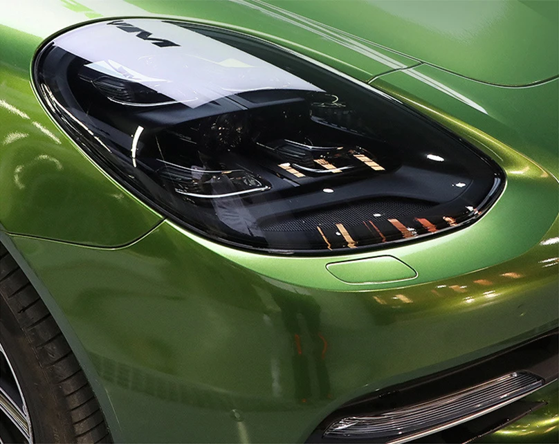 TPU черная наклейка на фары автомобиля против царапин пленка для Porsche Macan Cayenne Panamera 718 911 Boxster Cayman