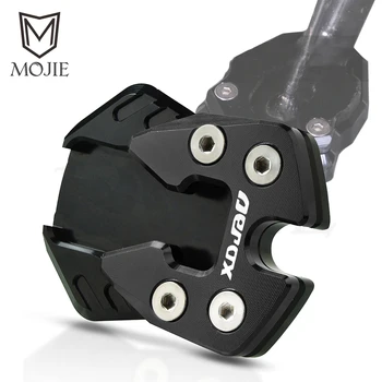 

Motorcycle CNC Flat Foot Side Stand Extension Kickstand Pad Plate Support For YAMAHA AEROX155 AEROX 155 2015-2019 2018 2017 2016