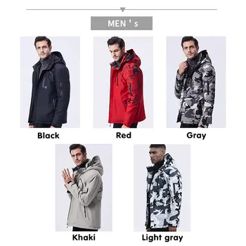 

Hot Winter Heated Jacket USB Men Women Motorcycle Waterproof Windproof Outdoor Camping Skiing Coat Warm electric heating heat he