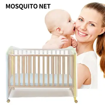 

Anti-mosquito Polyester Fabric Light Foldable Breathable Decorative Crib Mosquito Net Baby Bed Mosquito Net Cover