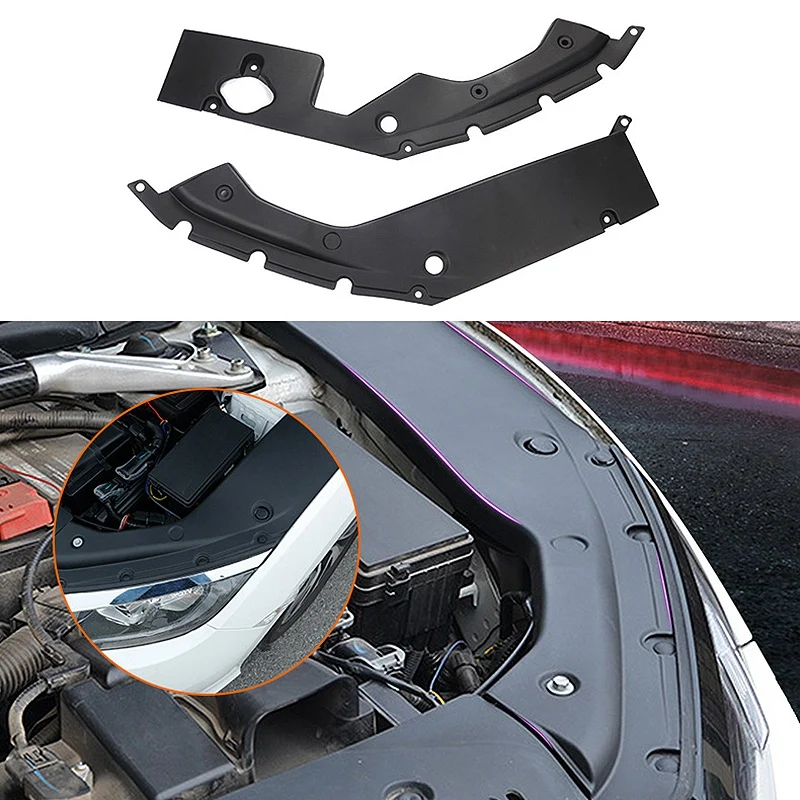 2X Car Engine Bay Side Panel Covers Fit for- 10Th Gen Honda Civic L+R