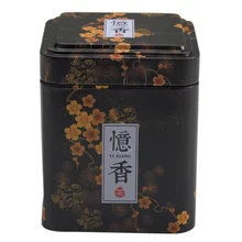 Ретро китайский чайный контейнер железная жестяная коробка для конфет шоколадное Бисквитное печенье коробка для хранения кофе может винтажный органайзер для хранения