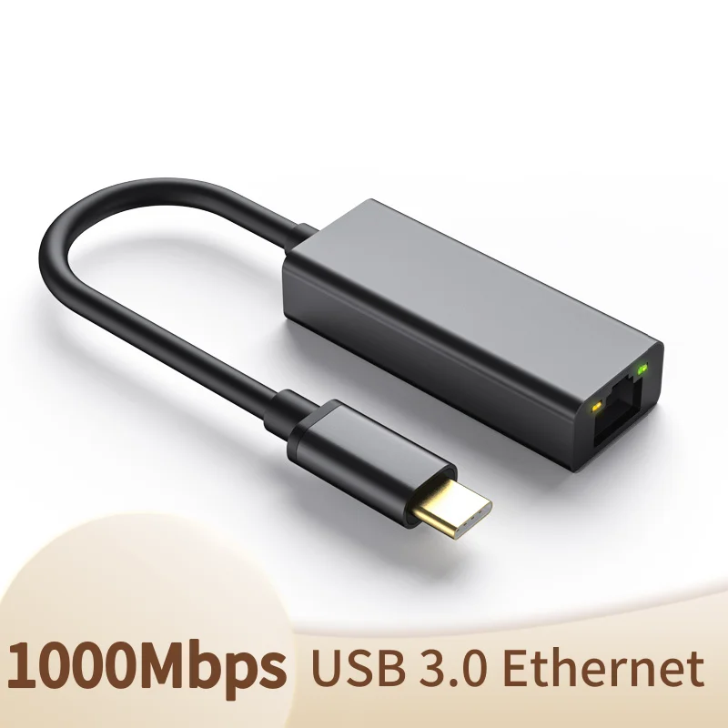 Адаптер Ethernet с USB Тип C на 10/100/1000 м RJ45 Lan адаптер для MacBook Pro Huawei P30 преобразователь