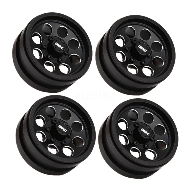 Black 4 шт. D1RC 1,9 дюймов отверстие-дизайн бисером RC подшипник ступицы колеса для 1:10 1:8 Traxxas TRX-4 TRX4 RC4WD D90 D110 TF2 осевой SCX10 90046 - Цвет: Black