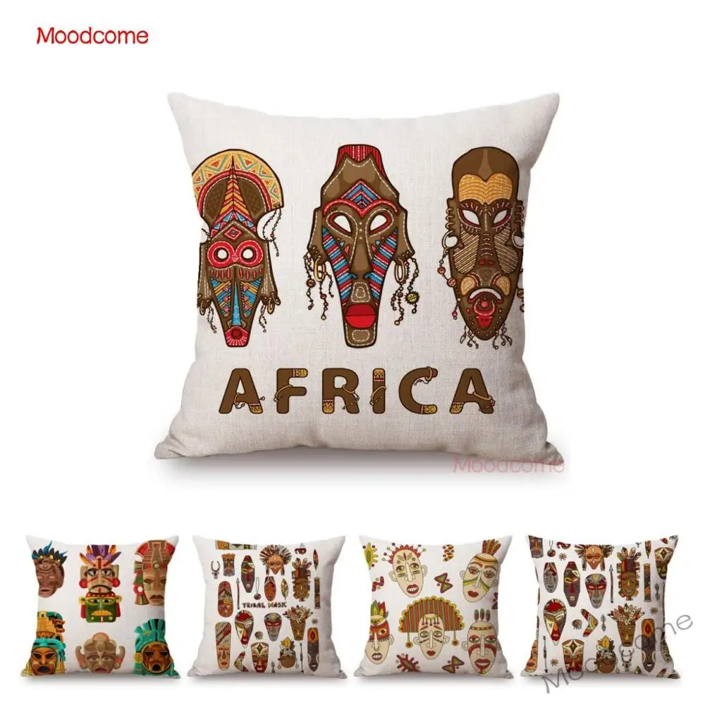 Nordic African Tribal Mask Design Pattern Traditional Africa Art