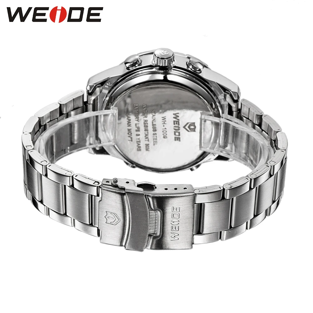 Часы WEIDE мужские кварцевые с ремешком из нержавеющей стали|Спортивные часы| |