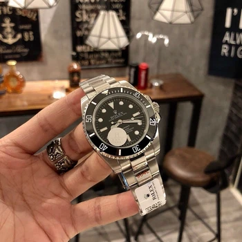 

2020 New Rolex-Oyster Perpetual Stainless Steel Belt Calendar Simple Mechanical Watch Women's and Men's Casual Watch Gifts 0840