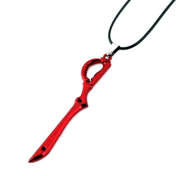 

10pcs/lot New Fashion KILL la KILL Choker Necklace Pendant Necklaces Weapon Red Pendant Necklace For Women Men Jewelry Cosplay