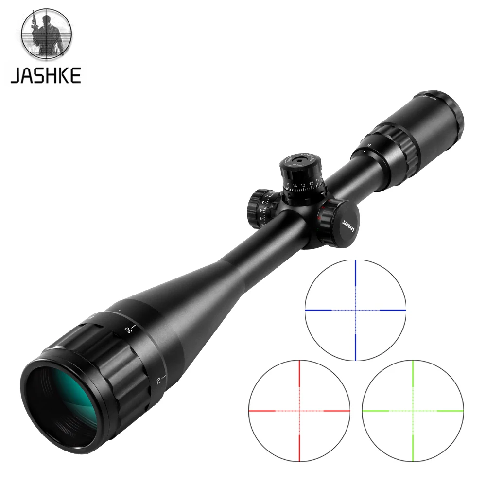 PROD 4001006624851 6-24x50 Rifle Leaper Red Green Blue Spot Illuminated
Retical Sight For Hunting Ak 47 Optical Telescopic Sight