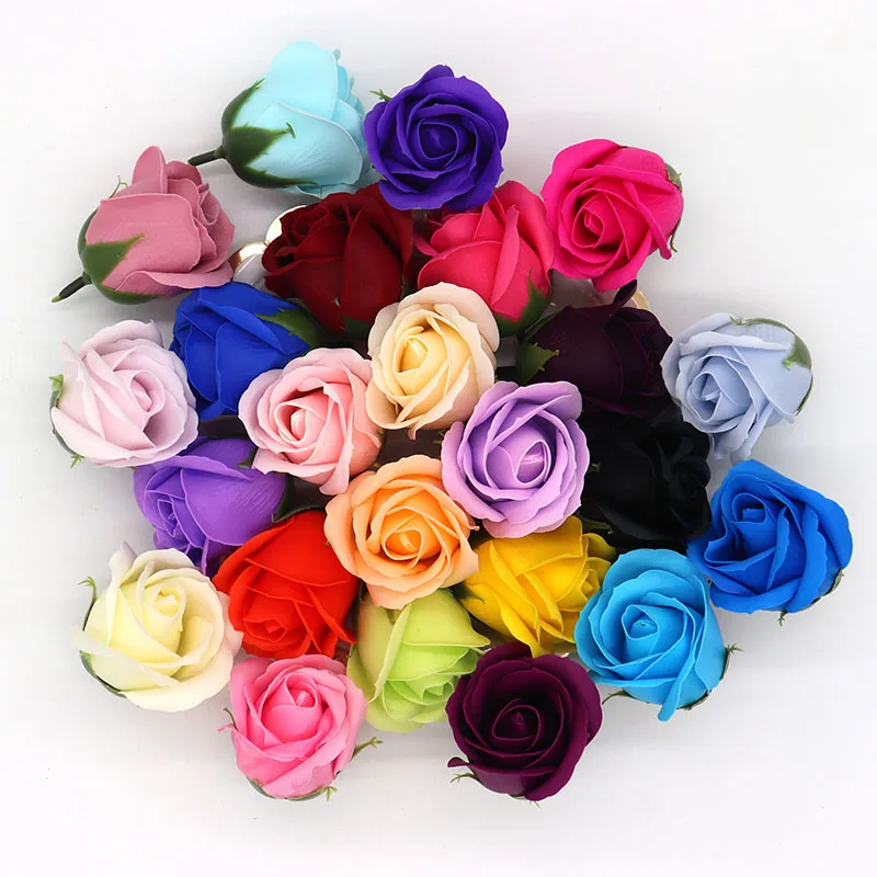 50Pcs/Lot Rose Soap Flowers Scented Bath Body Petal Handmade Paper Soap Roses Flower Romantic Wedding Valentine'S Day Gift 50Pcs/Lot Rose Soap Flowers Scented Bath Body Petal Handmade Paper Soap Roses Flower Romantic Wedding Valentine'S Day Gift
