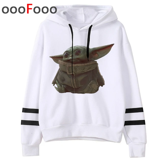 US $7.63 Star Wars Kawaii Baby Yoda Harajuku Hoodies Women Ullzang Cute The Mandalorian Sweatshirt 90s Graph