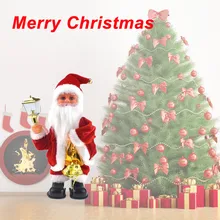 Счастливого Рождества звенящий колокольчик Электрический Санта Клаус кукла Отец Рождество музыкальный Twerking трюк игрушка для детей год Рождественские подарки