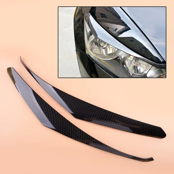

Carbon Fiber Look Headlight Lamp Eyebrow Trim Molding Car ABS fit for Honda Accord 2008-2012
