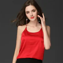 Для женщин жилет без рукавов для бега пикантные пятностойкий шёлк, топ на бретелях, быстро сохнет, с о-образным вырезом обычный камзол летняя блузка на бретелях кроп-топы