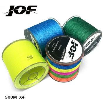 

500M JOF Brand Superpower 4 Strands Strong Japan Multifilament 100%PE Braided Fishing Line 10-80 LB