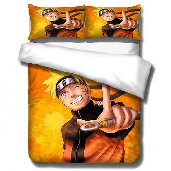 

Naruto Uzumaki Naruto Bedding Set Duvet Covers Cartoon Anime Naruto Comforter Bedding Sets Bedclothes Bed Linen (NO sheet)05