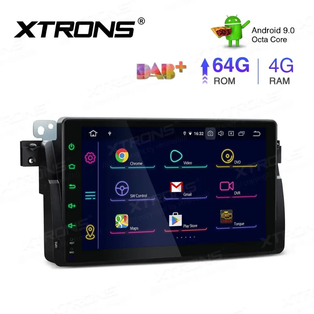 " Android 9,0 Pie OS Автомобильная Мультимедийная навигация gps радио для Rover 75 1999-2005 с поддержкой 2K видео и 4 Гб ram 64 Гб rom