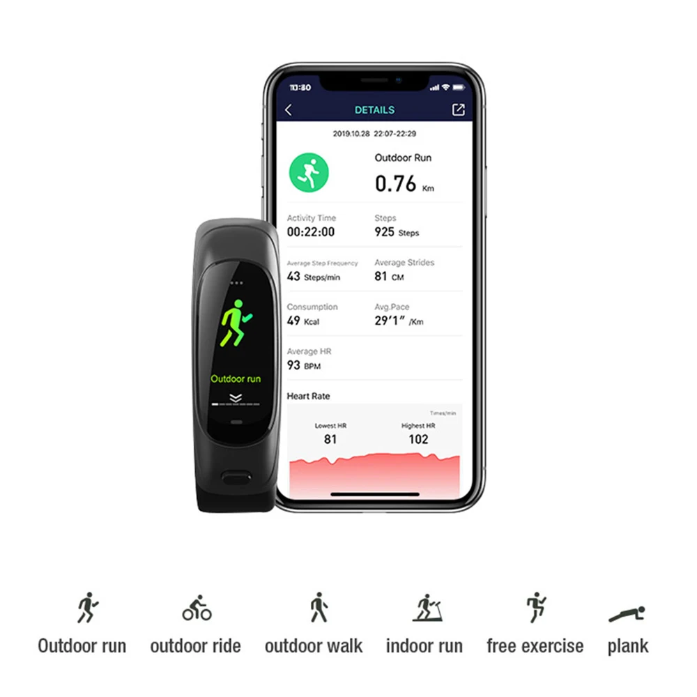 Смарт браслет V08Pro со встроенными наушниками и микрофоном умный с Bluetooth 4 0