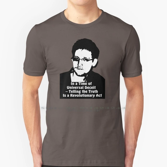 Edward Snowden T Shirt Pure Cotton 1984 Snowden Creative Trending Vintage Cool Gift Euro Us Size Big Size T-shirts - AliExpress