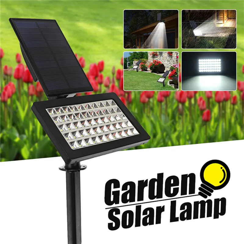 2W LED Solar Power Bright Spotlight Garden Lawn Lamp With Solar Panel Adjustable Waterproof Outdoor Landscape Light 5.5V