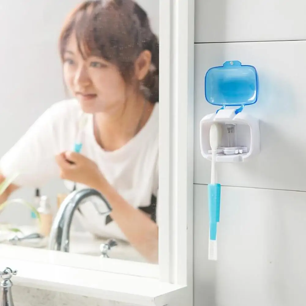 

Wall Mounted Bathroom UV Light Toothbrush Sterilizer + Toothbrush Holder Tool #2S24