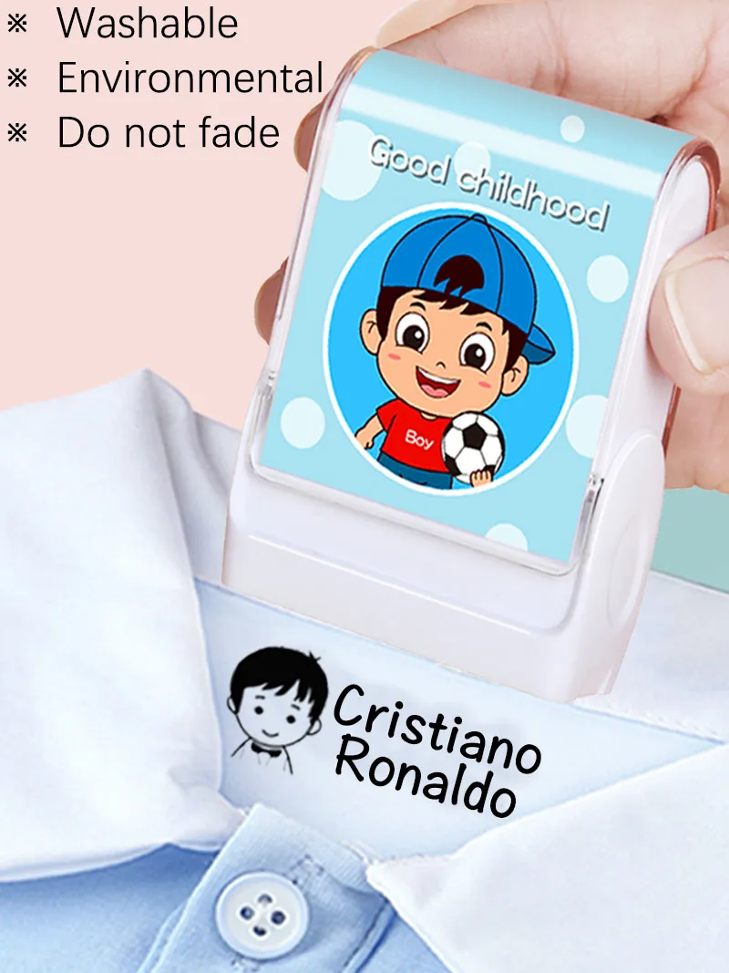 Custom-Made Stamp Baby Boys Girls DIY Toys Sticker Name Seal
