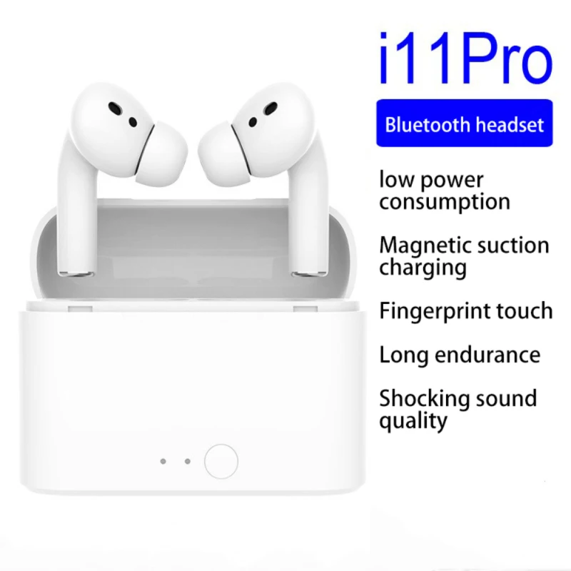 Bluetooth-наушники I11 Pro TWS с зарядным футляром | Электроника