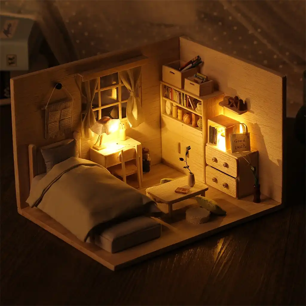 diy miniature dollhouse kit time apartment