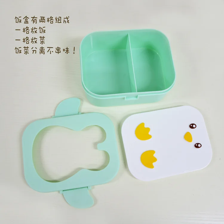 Детский Ланч-бокс с подогревом, Bento box, японский Ланч-бокс, микроволновка, Студенческая, с крышкой, столовая, простые ланчбоксы, прямоугольные, портативные