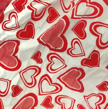 

100x150valentine heart prints lycra stretch knit cotton DIY Sewing baby soft plain dyed weft spandex jersey Materials wholesale