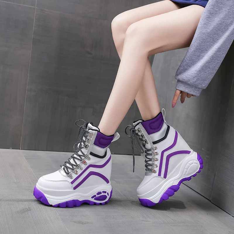 

Women Ankle Boot Warm Plush Winter Shoes For Woman Wedges Boots High Heels Ladies Boot Women Leather Snow Boots Winter Shoes