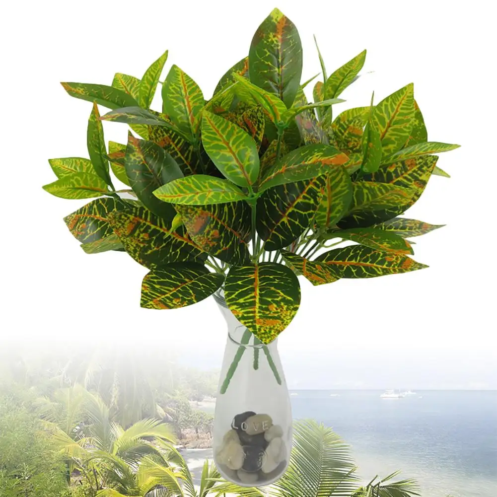 

NEW 7 Branchs/1Pc natural color fashion Nice soft material plastic Artificial Plant Simulation Red Horsechestnut Home Decoration