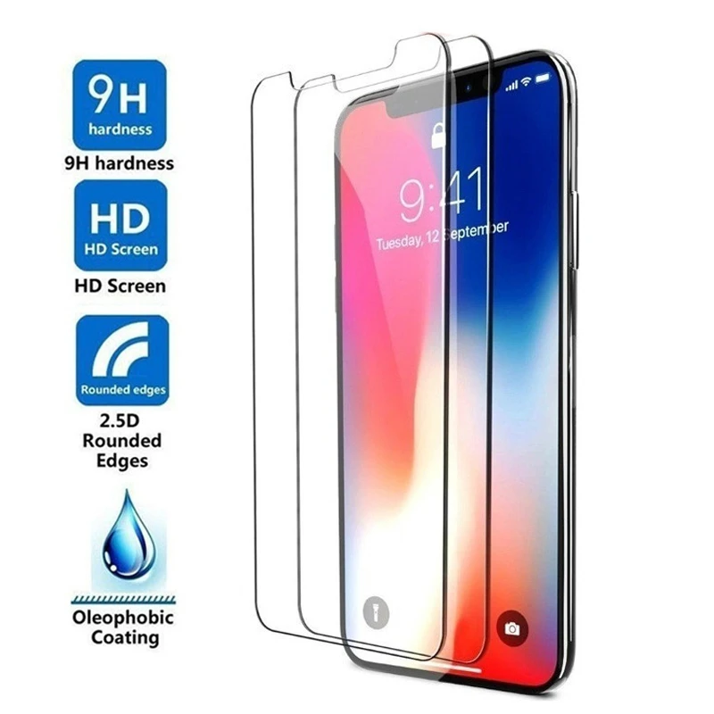 

Screenprotector For iPhone 11 Pro Max Tempered Glass Film Screen Protection For iPhone XR XS MAX X 8 7 6s Plus Ecran Verre Tremp