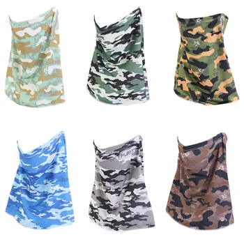 

Summer Camouflage Balaclava Bandana Face Cover Shield Windproof Thin Wrap Scarf Ventilate Neck Cover For Women Men New