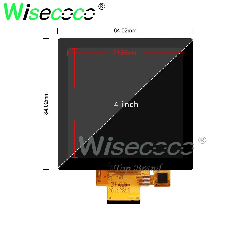 Polegada Display Lcd Quadrado 480x480 Tela de Toque Faça Você Mesmo Raspberry pi Windows Painel do Portátil 4 Painéis e LCDs p/ tablet - Imagem 4