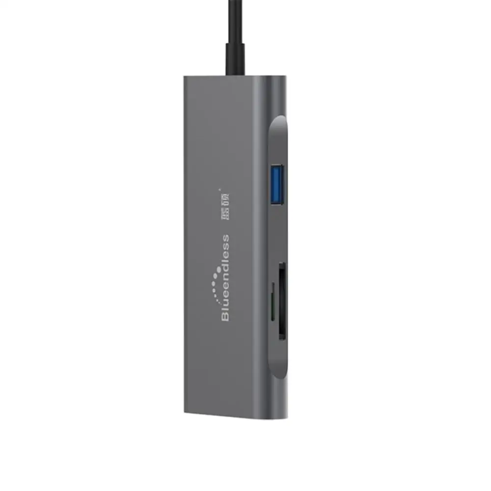 7 в 1 плата расширения тип-c Расширительная Док-Станция HDMI HD 4 к usb-хаб многофункциональный конвертер ноутбук док-станция для ПК компьютер