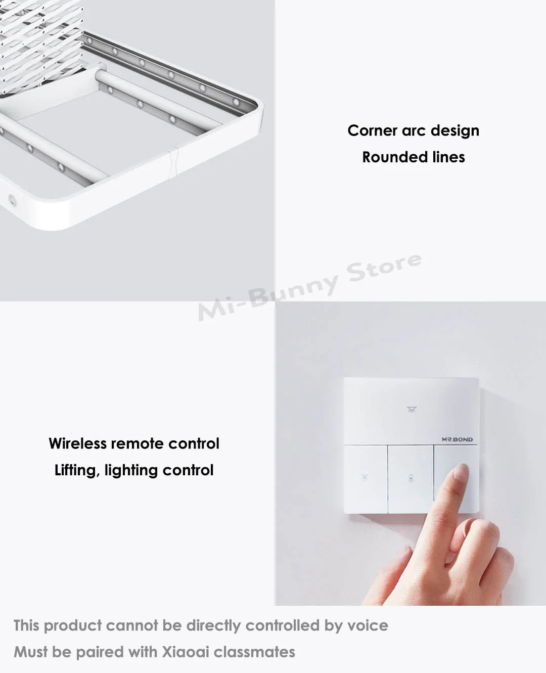 Xiaomi MR Bone Smart вешалка для одежды M2 с рейкой для одежды и дезинфекцией интегрированный сушильный стержень бесплатно 20 вешалок Xiaoai контроль