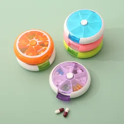 Fruits Portable Mini Pill Box 7 Compartments Pill Storage Box 7 Days 1 Week Large Capacity Sealed Pill Box for The Elderly Fruits Portable Mini Pill Box 7 Compartments Pill Storage Box 7 Days 1 Week Large Capacity Sealed Pill Box for The Elderly