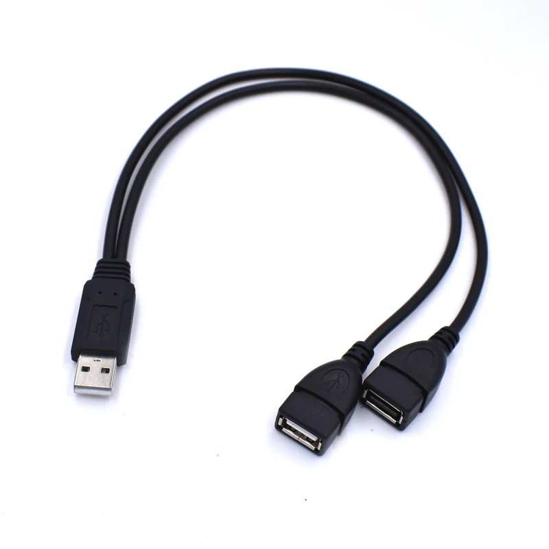 100 шт./лот USB 2 0 штекер двойной разъем сплиттер порта концентратор данных +