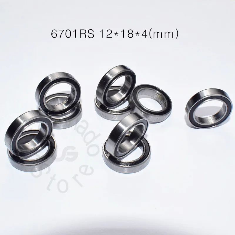 Chrome OPEN Metal Ball Bearings 12*18*5 4 PCS 6701 Width 5mm 12x18x5 mm 
