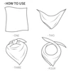 Kangobaby #My Soft Life# 5pieces Set Bamboo Cotton Swaddle Blanket Baby Bandana Bib Set 6