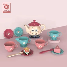 

Kids Simulation Tea Set Pretend Play Kitchen Toys Afternoon Tea Toys Teapot Teacup Food Pretend Play Toys For Girls