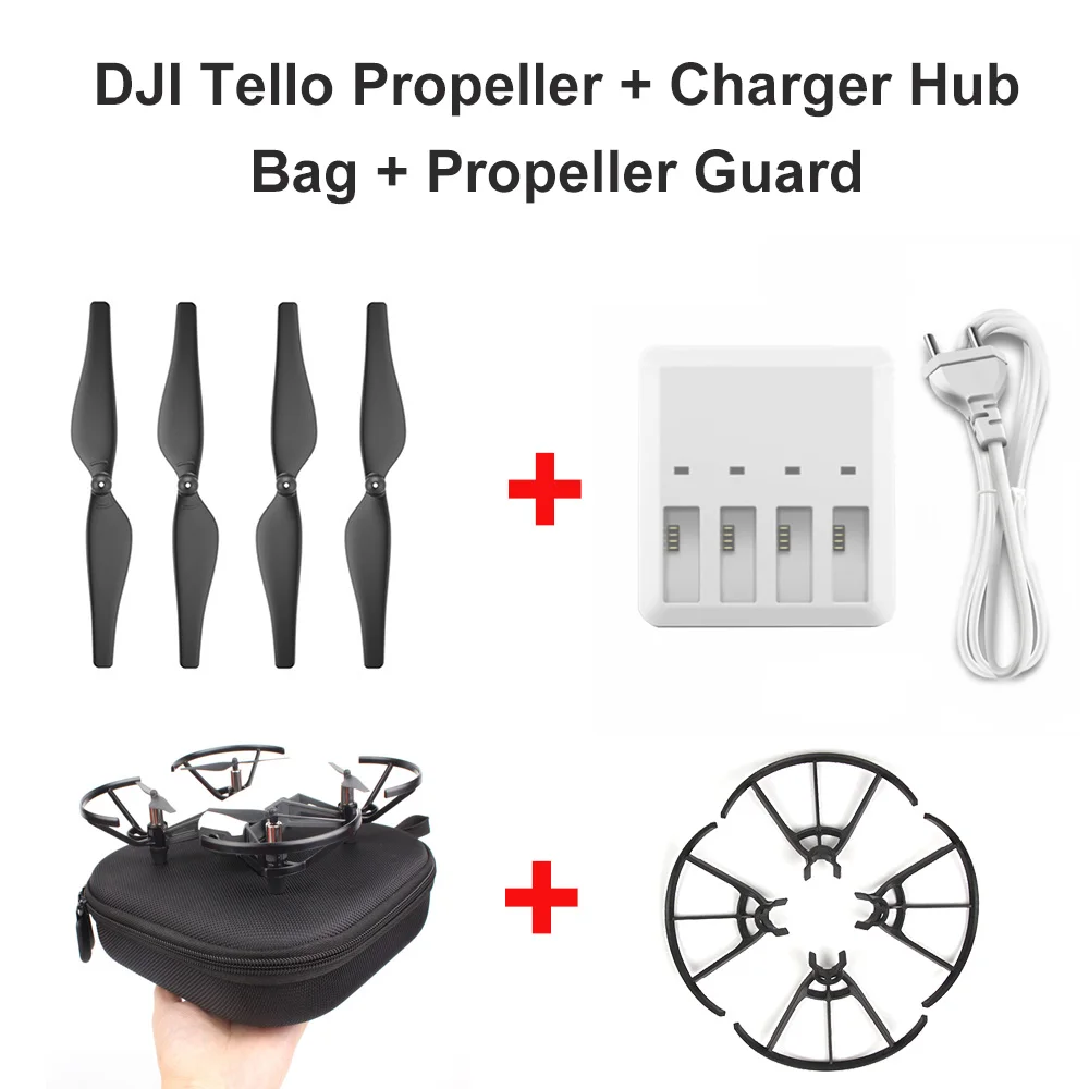 

Original Propeller For DJI Tello Charging Hub Tello Carrying Bag Propeller Guard For Tello Flight Battery Charging Accessories
