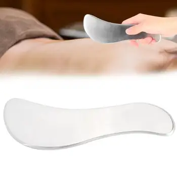 

Stainless Steel Care Body Neck Release GuaSha Scraping Plate Board Muscles Massager Tool Pain Relief Guasha Plate