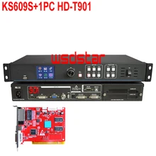 KS609S+ 1 шт. HD-T901 светодиодный видео процессор Вход USB/HDMI/DVI/VGA/CVBS/SDI, будто совместим только с HD-R5018 HD-R501 HD-R500 LVP703 Лидер продаж