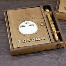 

School Boys And Girls Birthday Gift Kawaii Notebook Planner wood cover Diary wooden Note Book Agenda Journal Diario Notebooks